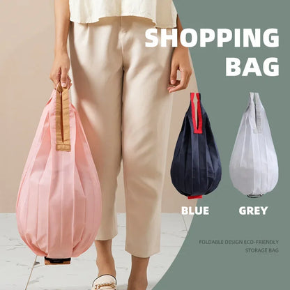 Reusable Shopping Bags Large Portable Eco-Friendly Foldable Shoulder Bag Handbag Pocket Totes Bag Folding Grocery Pouches