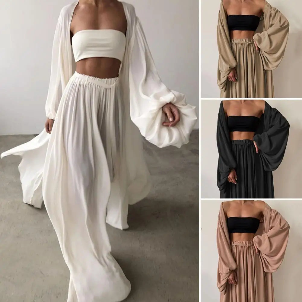 Ethereal Three-Piece Flowing Set