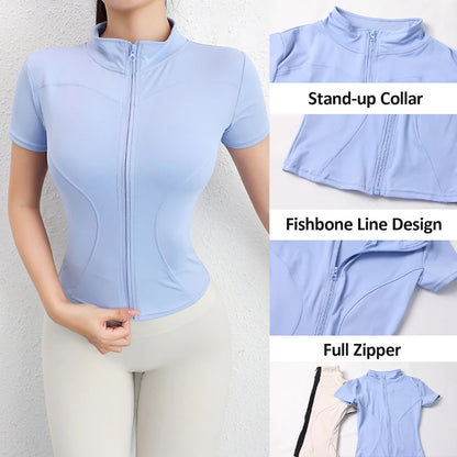 Short Sleeve Yoga Jacket