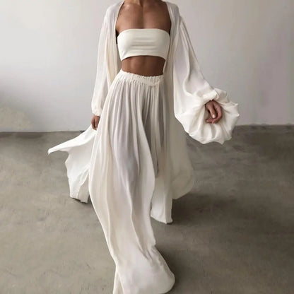 Ethereal Three-Piece Flowing Set