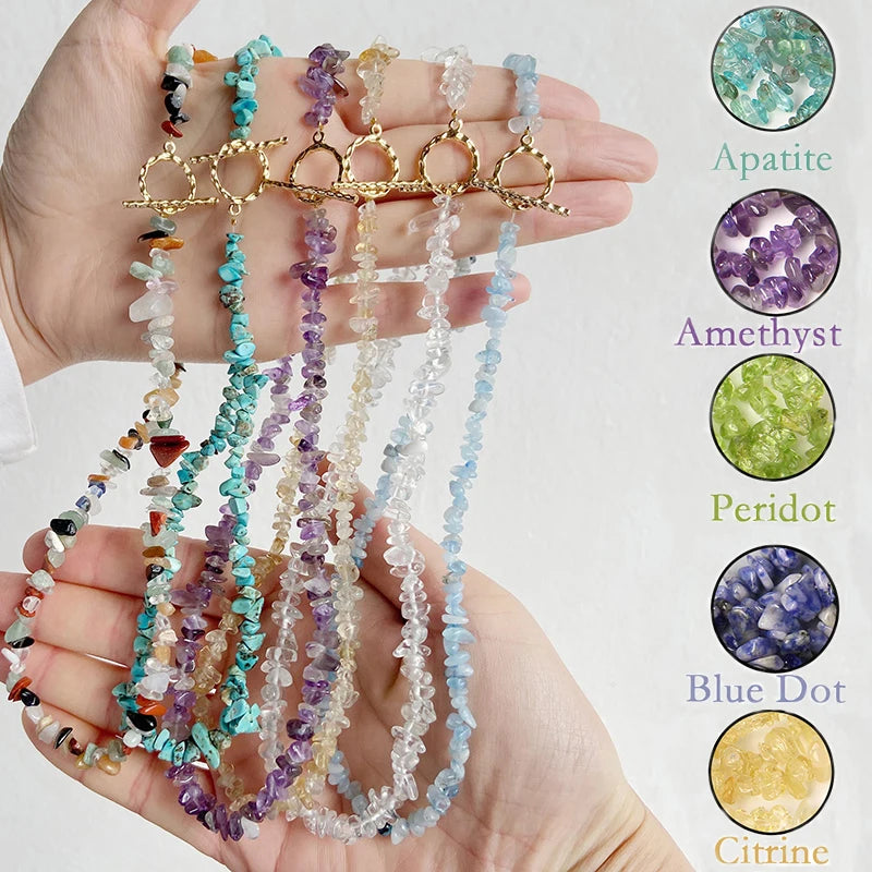 Healing Natural Semi-precious Stone Necklace