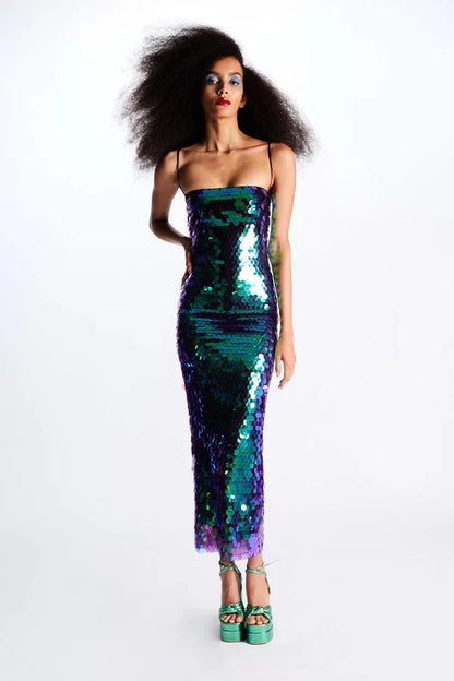 Lunar Radiance Sequin Gown