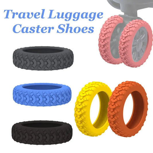 8pc Silicone Luggage Wheel Protection Cover