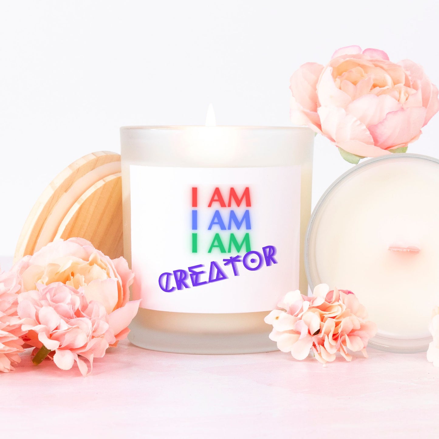 I AM CREATOR StormLight Affirmation Candle