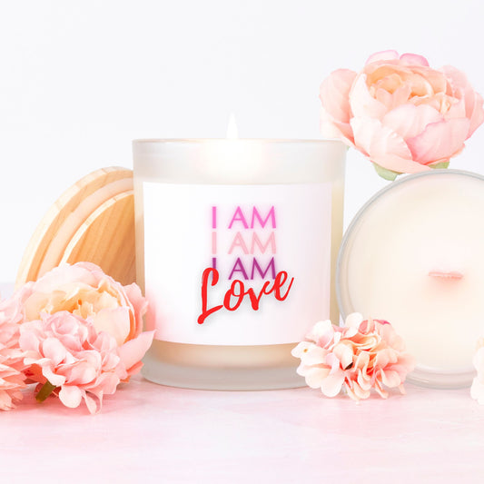 I AM LOVE StormLight Affirmation Candle